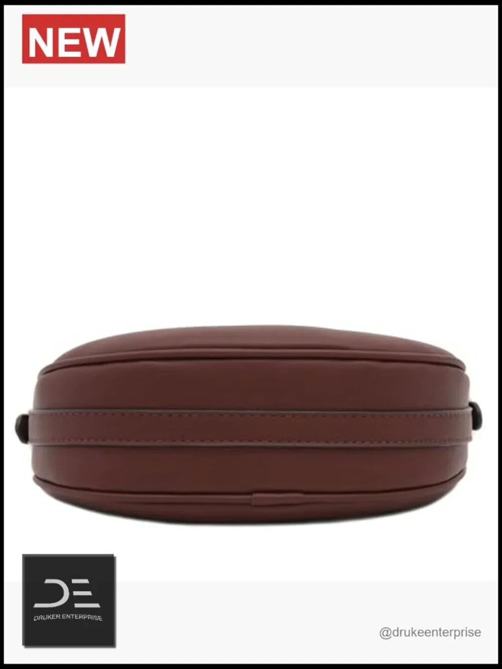 Small Crescent Smooth Faux Leather Underarm Shoulder Bag